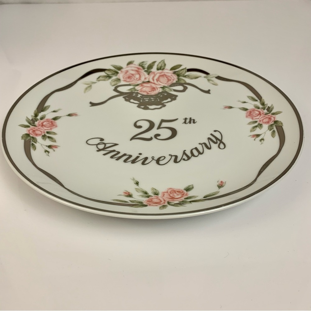 ‼️Bundle 3+items/50% off‼️ Vintage Lefton China 25th Anniversary Dish (1988)